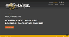 Desktop Screenshot of jacksondemolitionservices.com